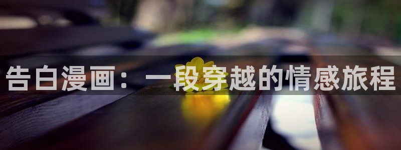 汗汗漫画在线看官网：告白漫画：一段穿越的情感旅程